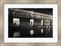Framed Interiors of World War Two-era Nazi submarine, Bordeaux, Gironde, Aquitaine, France
