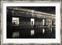 Framed Interiors of World War Two-era Nazi submarine, Bordeaux, Gironde, Aquitaine, France