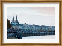 Framed City at the waterfront, Garonne River, Bordeaux, Gironde, Aquitaine, France