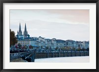 Framed City at the waterfront, Garonne River, Bordeaux, Gironde, Aquitaine, France