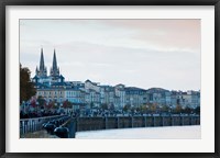 Framed City at the waterfront, Garonne River, Bordeaux, Gironde, Aquitaine, France