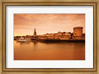 Framed Tour de la Lanterne and Tour de la Chaine towers, La Rochelle, Charente-Maritime, Poitou-Charentes, France