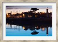 Framed La Rochelle Port Lighthouse, Charente-Maritime, Poitou-Charentes, France
