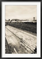 Framed Old drydock at the rope making factory of French Navy, Corderie Royale, Rochefort, Charente-Maritime, Poitou-Charentes, France