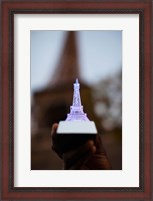 Framed Close-up of a souvenir miniature Eiffel Tower lamp, Paris, Ile-de-France, France
