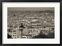 Framed Montmartre, Paris, Ile-de-France, France