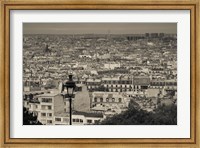 Framed Montmartre, Paris, Ile-de-France, France