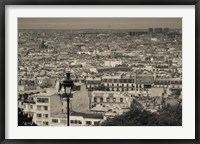 Framed Montmartre, Paris, Ile-de-France, France