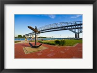 Framed Blue Water Bridge at Port Huron, Michigan, USA