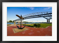 Framed Blue Water Bridge at Port Huron, Michigan, USA