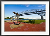 Framed Blue Water Bridge at Port Huron, Michigan, USA