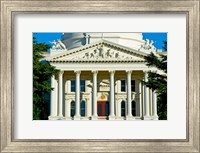 Framed Facade of the California State Capitol, Sacramento, California