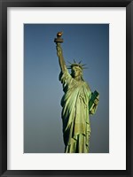 Framed Low angle view of a statue, Statue Of Liberty, Manhattan