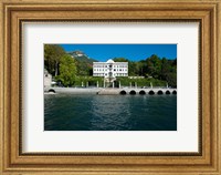 Framed Villa at the waterfront, Villa Carlotta, Tremezzo, Lake Como, Lombardy, Italy