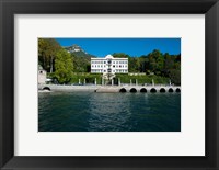 Framed Villa at the waterfront, Villa Carlotta, Tremezzo, Lake Como, Lombardy, Italy