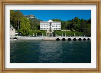 Framed Villa at the waterfront, Villa Carlotta, Tremezzo, Lake Como, Lombardy, Italy