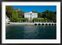 Framed Villa at the waterfront, Villa Carlotta, Tremezzo, Lake Como, Lombardy, Italy