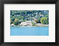 Framed Buildings on a hill, Villa Olmo, Lake Como, Lombardy, Italy