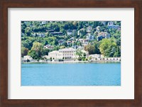 Framed Buildings on a hill, Villa Olmo, Lake Como, Lombardy, Italy