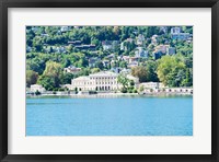 Framed Buildings on a hill, Villa Olmo, Lake Como, Lombardy, Italy