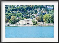 Framed Buildings on a hill, Villa Olmo, Lake Como, Lombardy, Italy