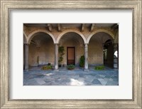 Framed Courtyard of a building, Como, Lombardy, Italy