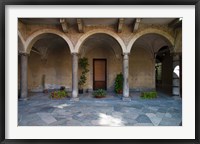 Framed Courtyard of a building, Como, Lombardy, Italy