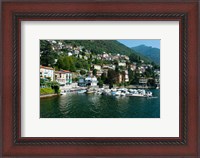 Framed Buildings at the waterfront, Varenna, Lake Como, Lombardy, Italy