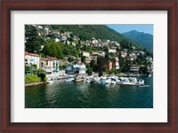 Framed Buildings at the waterfront, Varenna, Lake Como, Lombardy, Italy