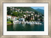 Framed Buildings at the waterfront, Varenna, Lake Como, Lombardy, Italy