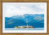 Framed Isola dei Pescatori, Stresa, Lake Maggiore, Piedmont, Italy