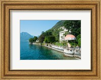 Framed Home along a lake, Lake Como, Sala Comacina, Lombardy, Italy
