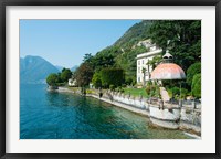 Framed Home along a lake, Lake Como, Sala Comacina, Lombardy, Italy