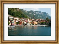 Framed Buildings in a Town at the Waterfront, Varenna, Lake Como, Lombardy, Italy