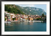 Framed Buildings in a Town at the Waterfront, Varenna, Lake Como, Lombardy, Italy