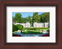 Framed Garden at Villa d'Este hotel, Cernobbio, Lake Como, Lombardy, Italy