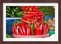 Framed Vegetable for sale at a market stall, Candi Kuning, Baturiti, Bali, Indonesia