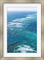 Framed Waves Breaking on Great Barrier Reef, Queensland, Australia