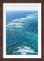 Framed Waves Breaking on Great Barrier Reef, Queensland, Australia