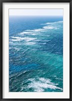 Framed Waves Breaking on Great Barrier Reef, Queensland, Australia