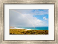 Framed Rainbow over the Pacific ocean, South Ocean Resort, Kangaroo Island, South Australia, Australia