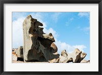 Framed Detail of Remarkable Rocks, Flinders Chase National Park, Kangaroo Island, South Australia, Australia