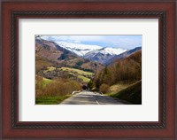 Framed Mountain road in a valley, Tatra Mountains, Slovakia