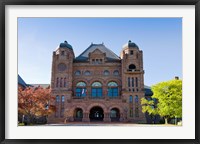 Framed Facade of a building in Queens Park, Toronto, Ontario, Canada