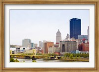 Framed Skyscrapers in a city, Tenth Street Bridge Pittsburgh, Pennsylvania, USA