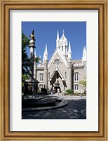 Framed Facade of the Salt Lake Assembly Hall, Temple Square, Salt Lake City, Utah, USA