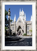 Framed Facade of the Salt Lake Assembly Hall, Temple Square, Salt Lake City, Utah, USA