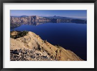 Framed Crater Lake, Garfield Peak, Crater Lake National Park, Oregon, USA