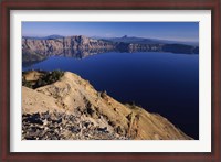 Framed Crater Lake, Garfield Peak, Crater Lake National Park, Oregon, USA