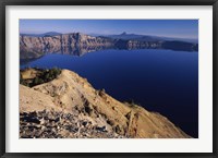 Framed Crater Lake, Garfield Peak, Crater Lake National Park, Oregon, USA